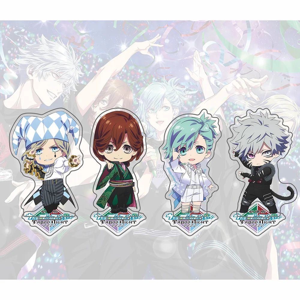 Figura acrílica de Uta no Prince-sama Quartet Night - Versión Chibi de la película Taboo Night Reiji Ranmaru Ai Camus - Llavero de Anime