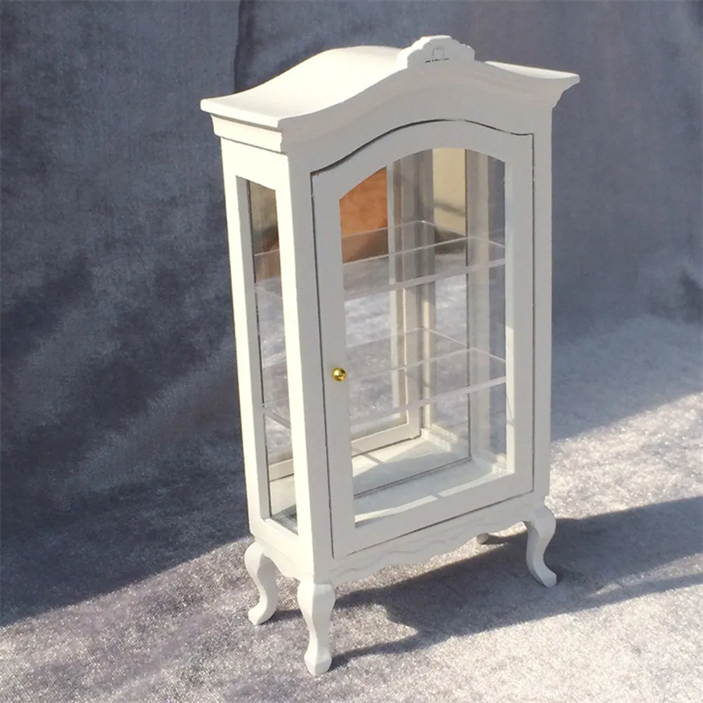 

1:12 Mini Cabinet for Dollhouse Decor Handcrafted Lightweight Miniature Furniture Cabinet Perfect for Mini House Room Box and