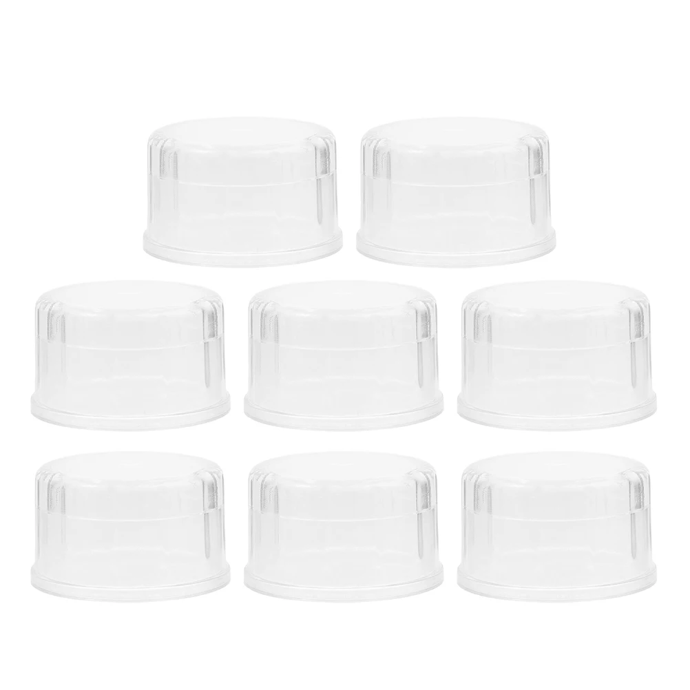 

8Pcs Shaker Bottle Lids Set Resin Spill-Proof Replacement Caps for Cocktail Bubble Tea Mason Jar Shake Cup Portable Bar Kitchen