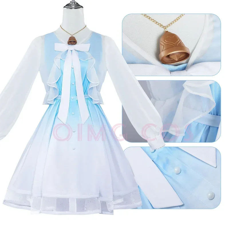 Costume de Cosplay Ganyu Genshin Impact, Uniforme de Carnaval, Perruque, Anime, Costumes d'Halloween, Jeu pour Femme