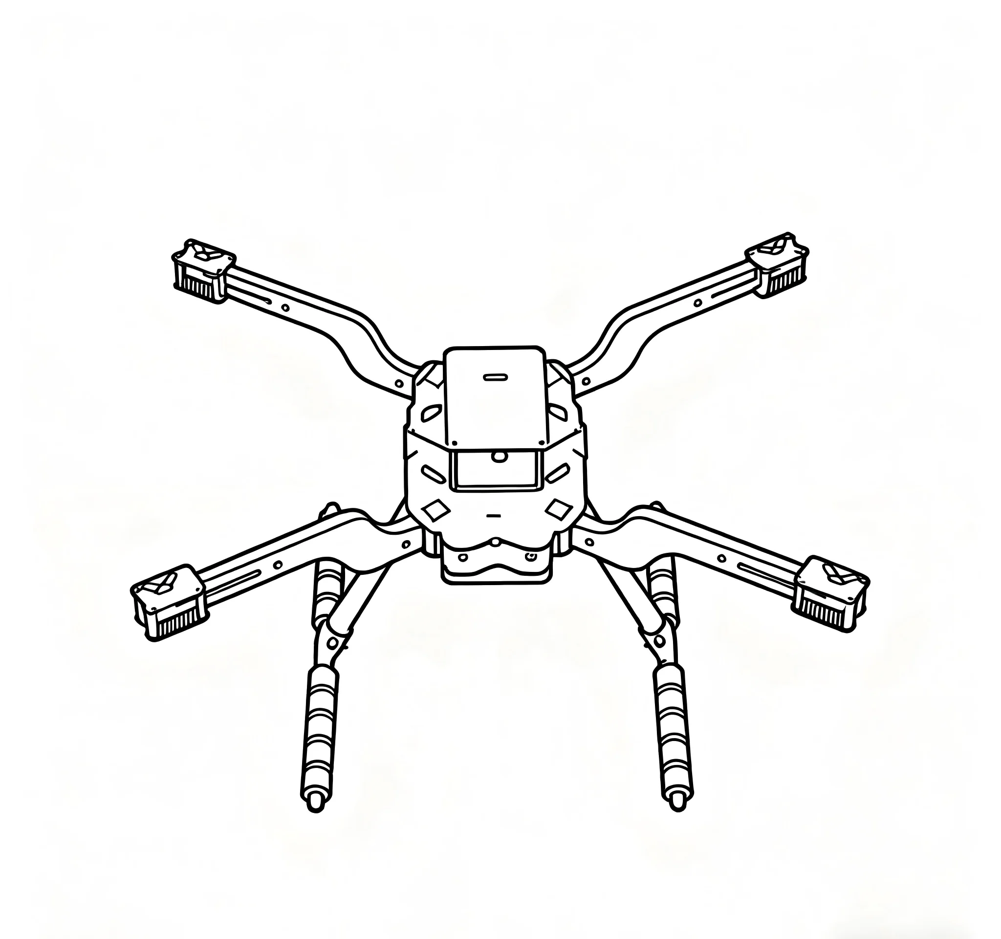 RctoSky 2.4.8 M8N Open source new smart drone FLY350 300 380 450MM quadrotor upturned rack