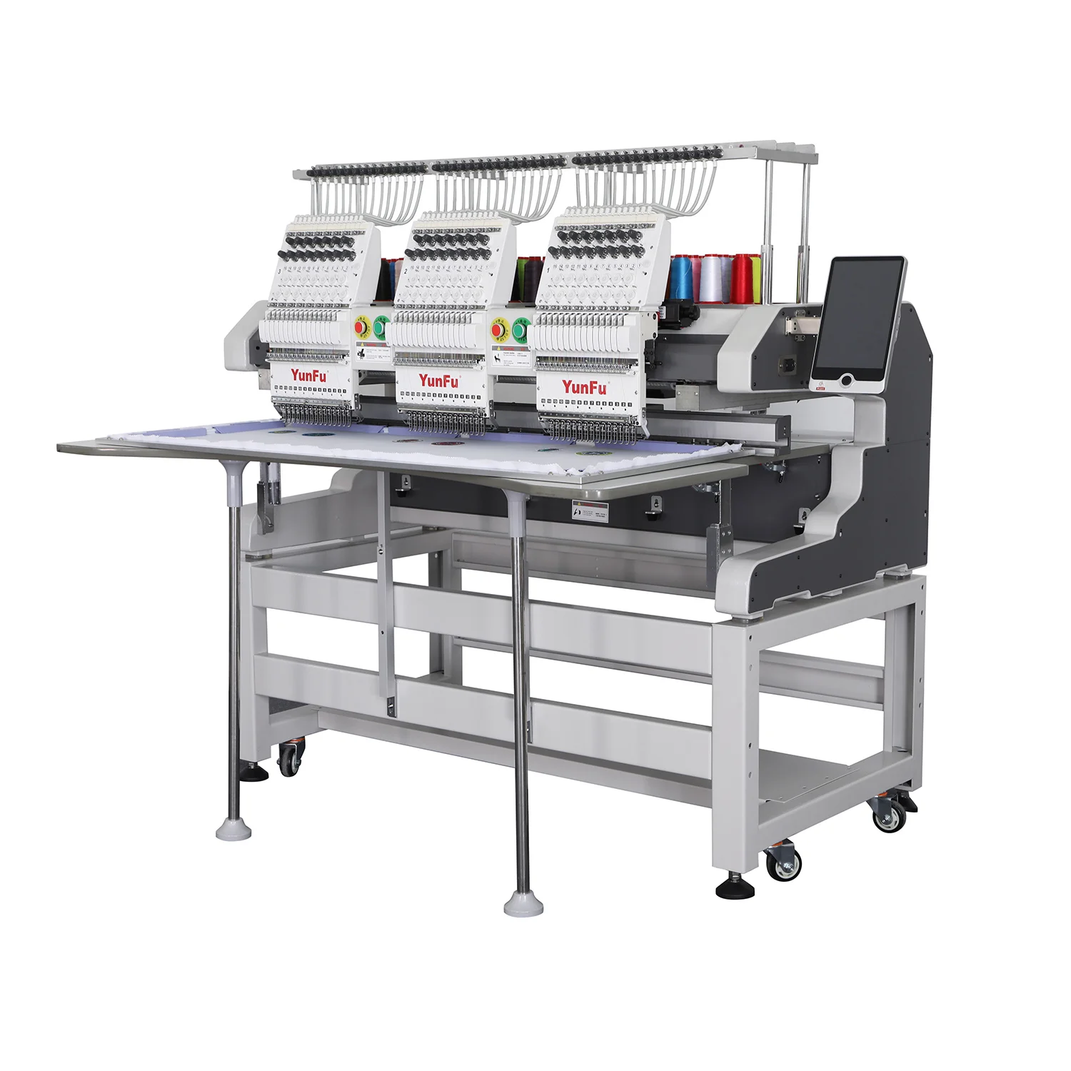 New 3-Head Automatic Embroidery Print Sewing Machine Custom Worktable Size with Core Motor Engine Gear Computerized for Home Use