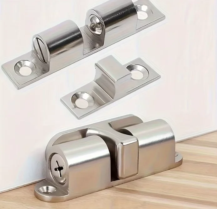 Brass Double Roller Spring Ball Catch Latch for Cabinet Closet Doors Adjustable Tension Furniture Door Catch Wholesale