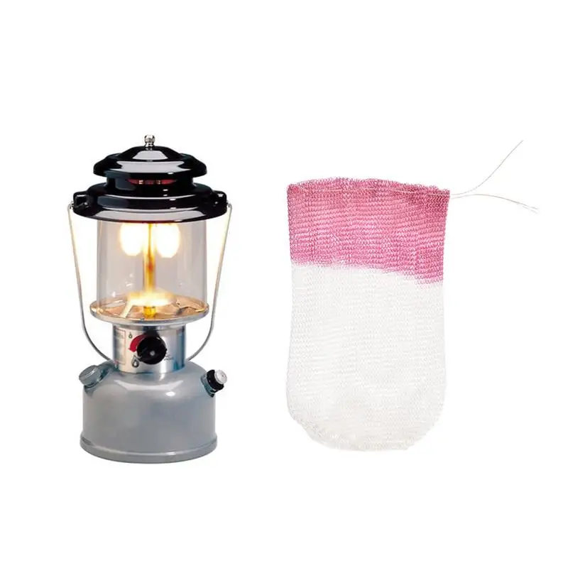 10Pcs Gauze Mesh Camping Gas Lantern Mantles Non-Radioactive Safe Outdoor Non-Polluting Kerosene Light Lampshade Lamp Mantle