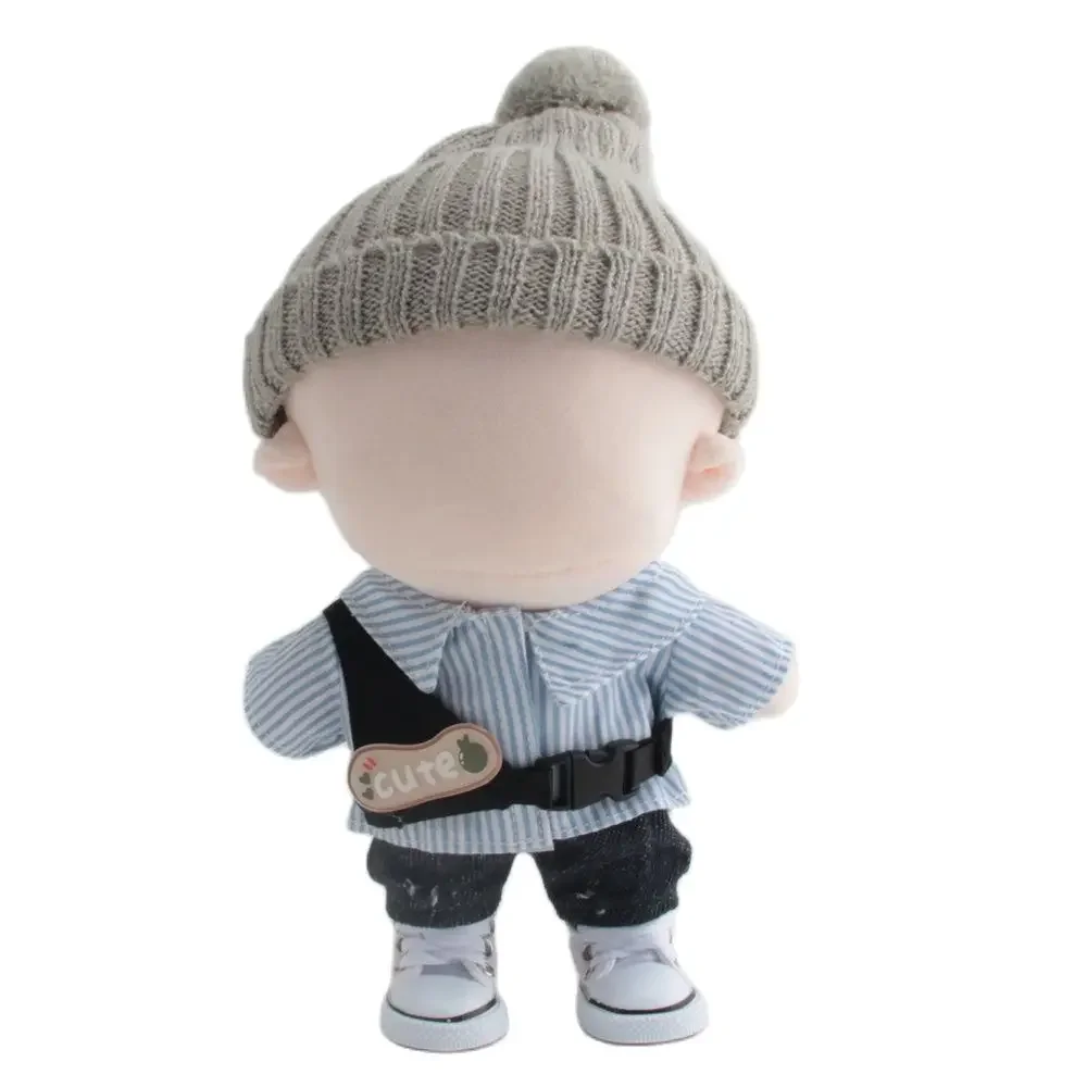 20cm Doll Clothes Hoodie Sweater Vest Mini Jeans For Cotton Stuffed Dolls Toy Accessories Korea Kpop EXO Idol Baby Doll Outfit