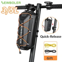 Bolsa de Transporte Rígida de EVA para Scooter Eléctrico NEWBOLER 3L/5L, con Correa para la Cabeza, Plegable, de Liberación Rápida, para Bicicleta Eléctrica
