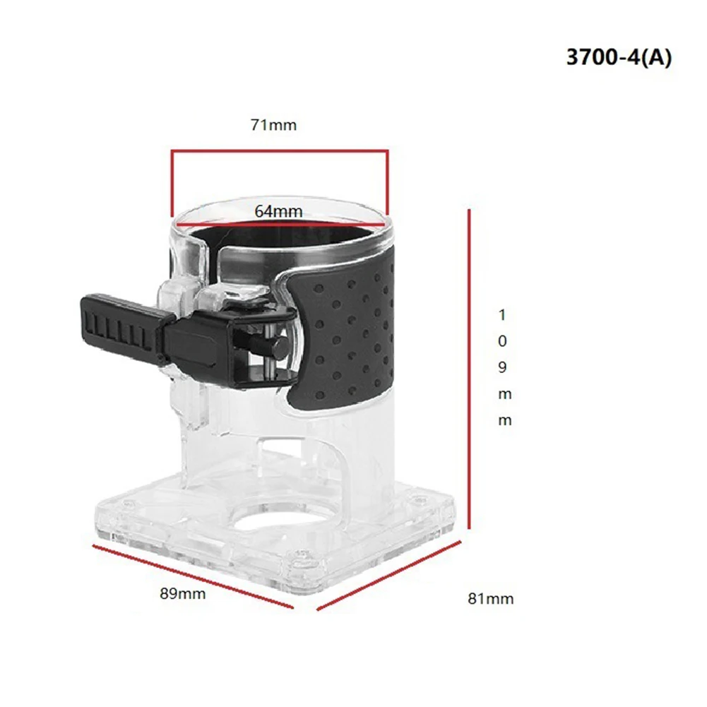 1pc Wooden Router Base Trimming Machine Plastic Base 3700 Woodworking Edge Cutter Electric Trimming Machine Power Tool Accessori