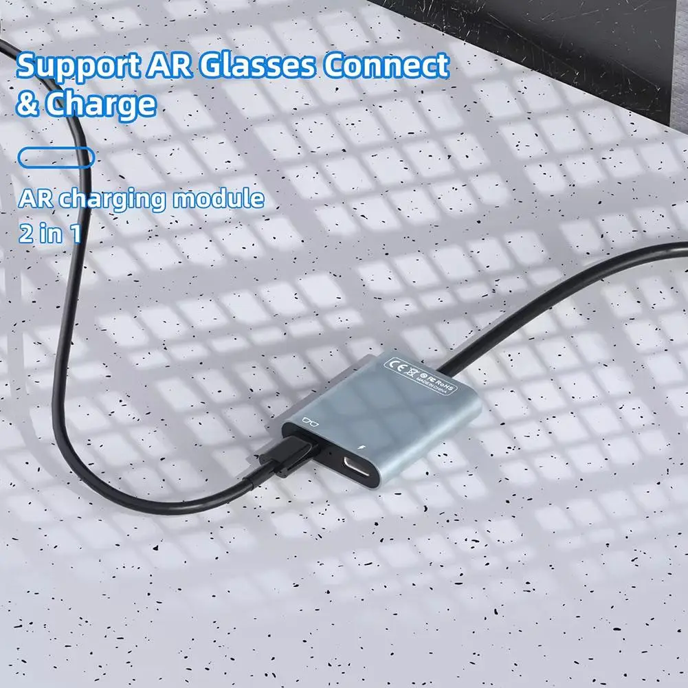 Adaptador USB C para Vga Hub compatível, tipo C USB 3.0, apto para telefone, laptop, desktop, V5b5