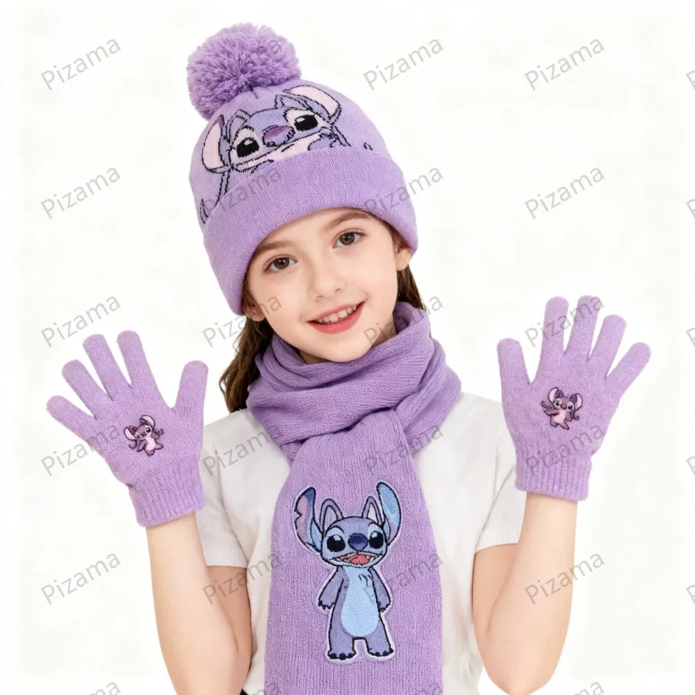 ชุดหมวกไหมพรมเด็ก 3 ชิ้น ลายซูโทเปีย จูดี้ นิค สำหรับเด็กอายุ 3-8 ปี พร้อมผ้าพันคอและถุงมือ  ชุดเสื้อผ้าเด็กฤดูหนาว อุ่นสบาย สำหรับเด็กผู้หญิง