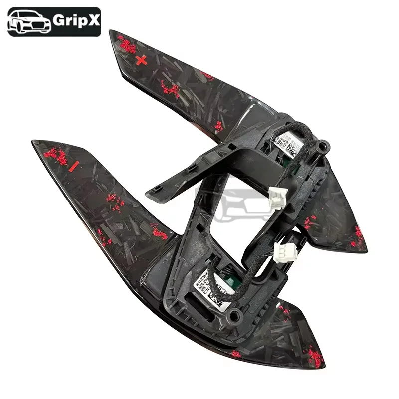

Suitable for Golf 7/7.5 GTI/R sport steering wheel, forged carbon fiber steering wheel shift paddles, red forged