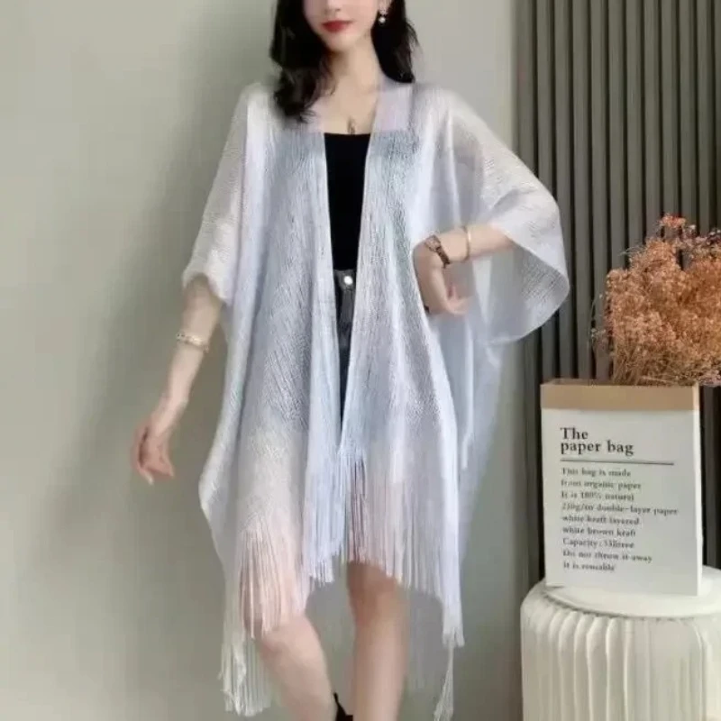 우아한 니트 레이스 카디건 여성 긴 스웨터 솔리드 카디건 가을 겨울 크로 셰 뜨개질 느슨한 사무실 레이디 롱 코트