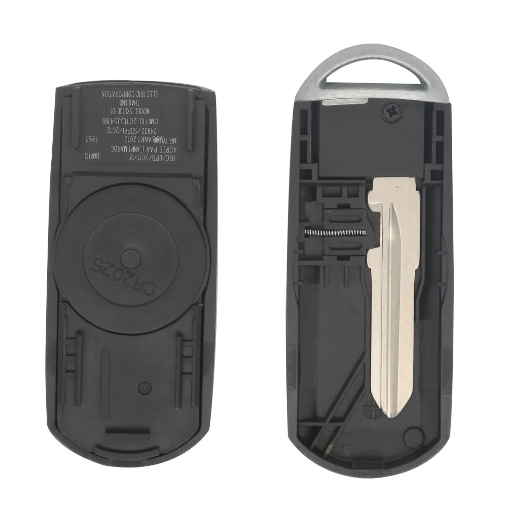 jingyuqin 2/3/4 Buttons Remote Car Key Cover Shell Case For MAZDA CX-3 CX-5 Axela Atenza Smart Car Key