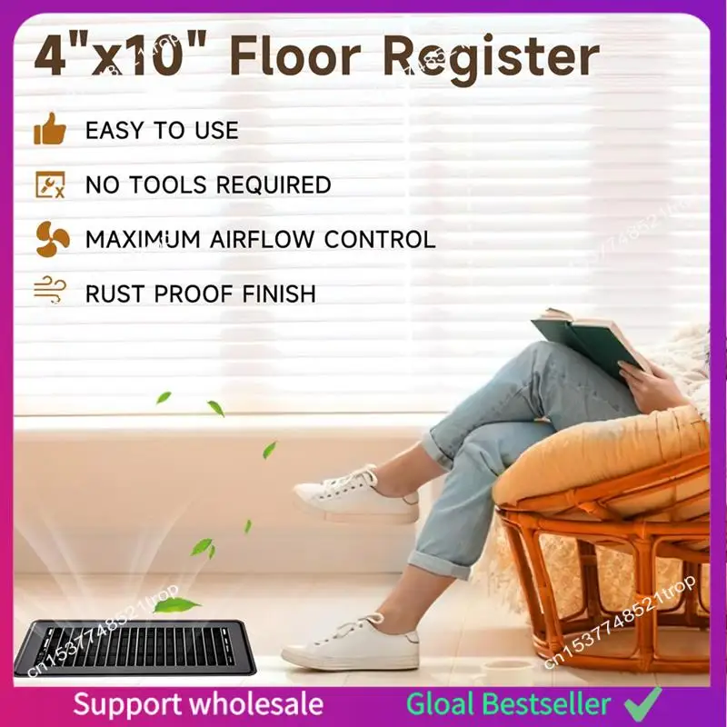 

A38M 3 шт. напольные вентиляционные отверстия, 4X10 дюймов напольные вентиляционные крышки для тяжелых условий эксплуатации вентиляционные отверстия для пола для дома, пола, стены, потолка