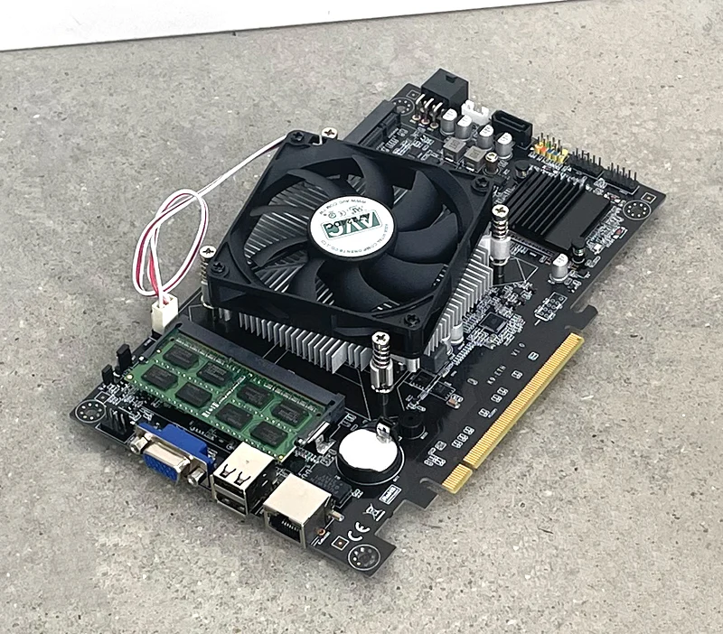 Used J1900/B75K9-ETH control main board NAS Hei Synhui network storage multi-hard disk server