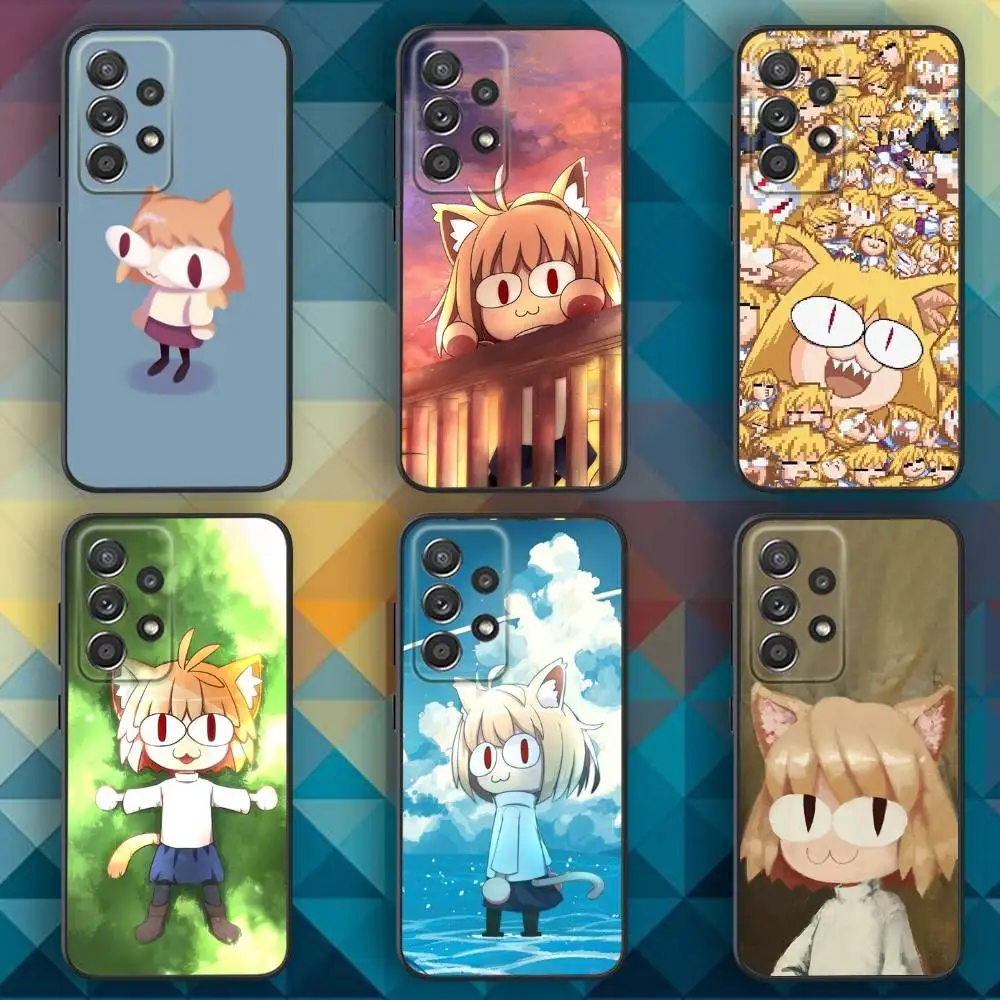 

N-Neco-Arcs Anime Phone Case For Samsung S25,S24,S21,S22,S23,S30,Ultra,S20,Plus,Fe,Lite,Note,10,9,5G Black Cover