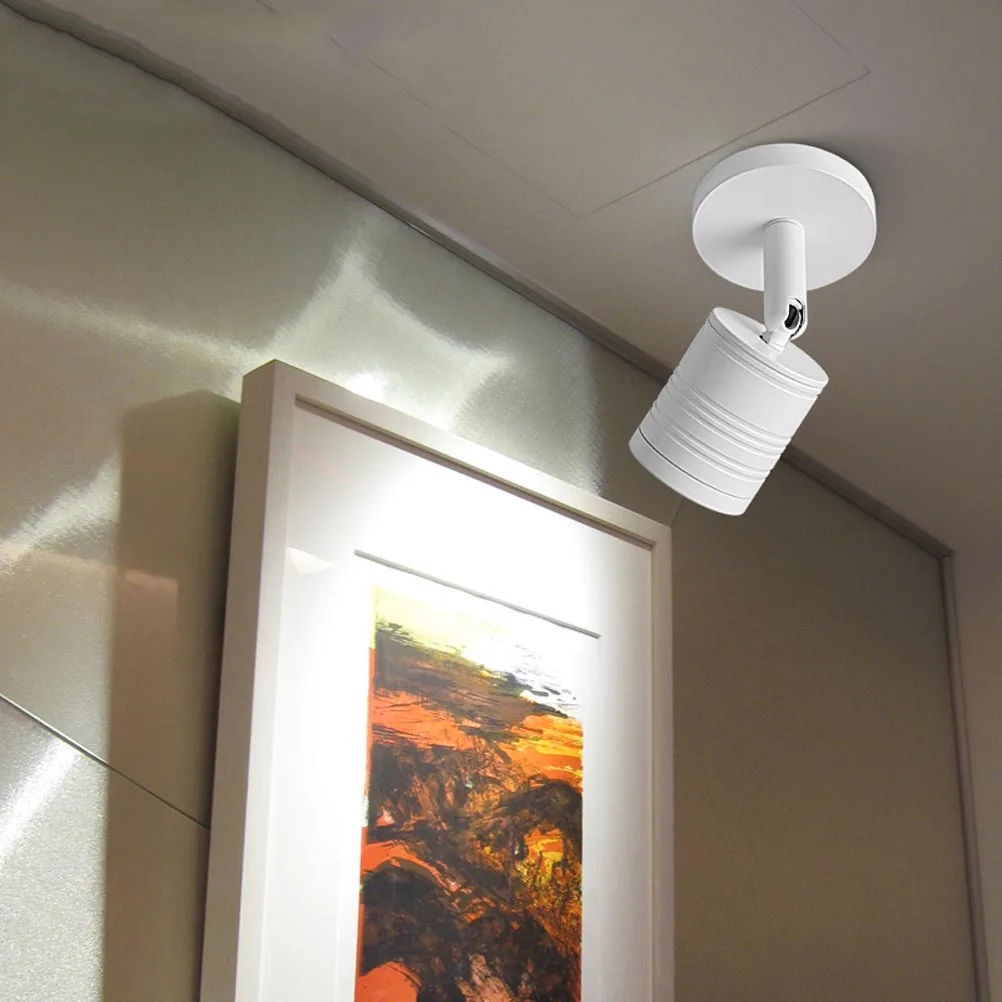 

5W 360 Degree Rotary Led Showcase Lamp Display Cabinet For Jewelry Pictures Living Room Kitchen Illumination Warm White Light