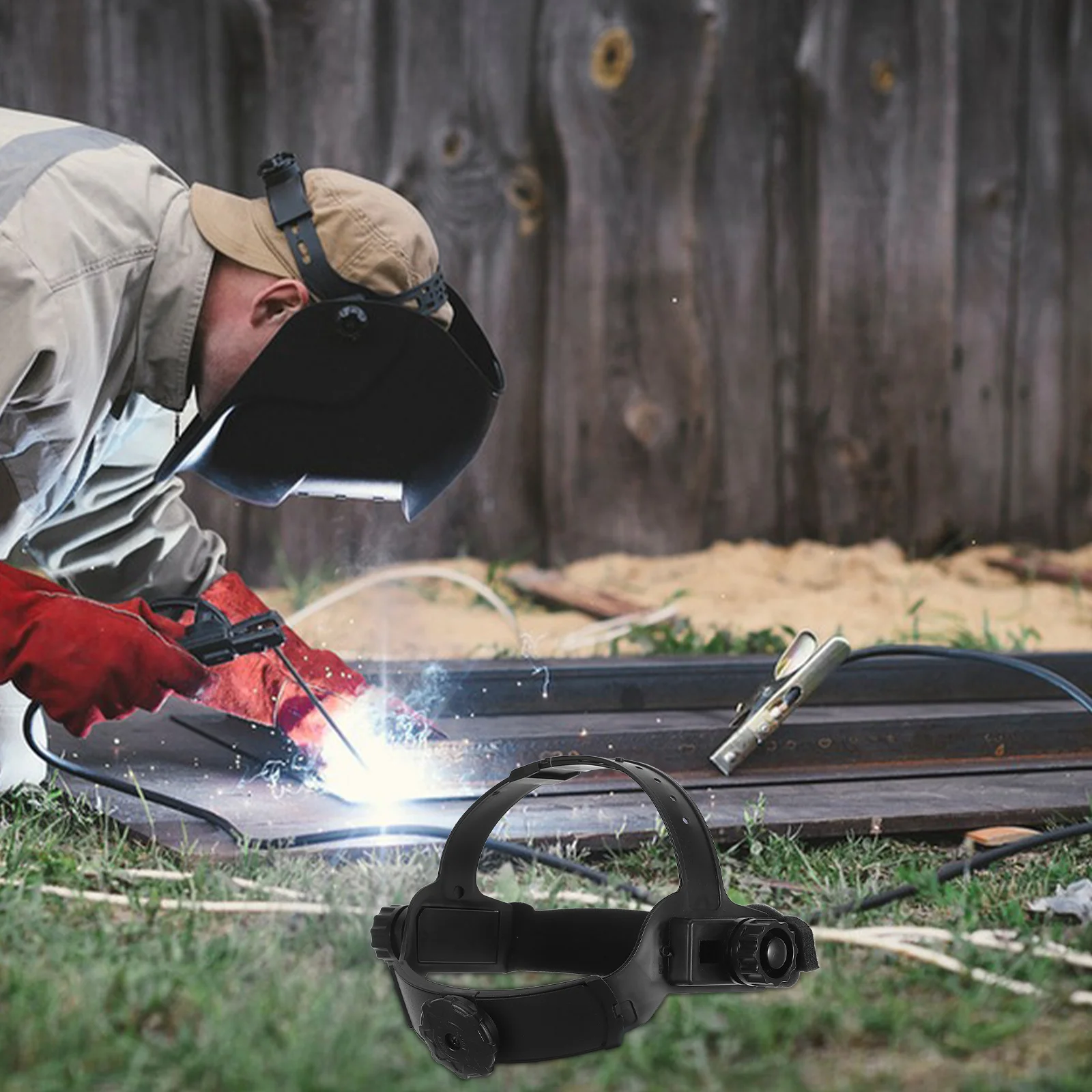 غطاء رأس ممتص للعرق بحجم قابل للتعديل، حماية متينة للجلسات الطويلة، أغطية رأس لحام قابلة للتعديل