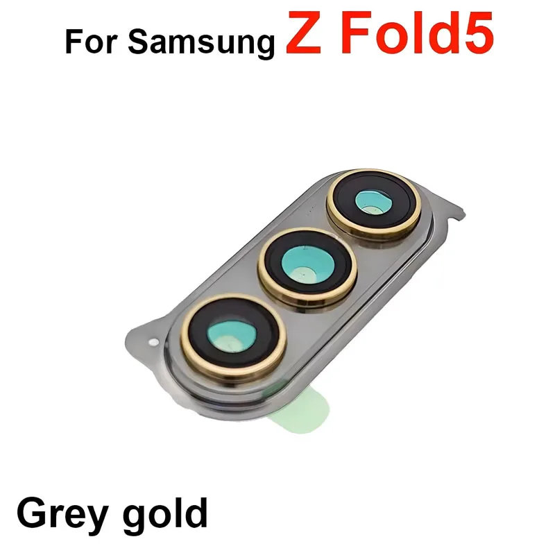 Back Camera Lens With Frame For Samsung Galaxy Z Fold 2 3 4 5 Fold2 Fold3 Fold4 Fold5 Rear Replacement Part With Sticker
