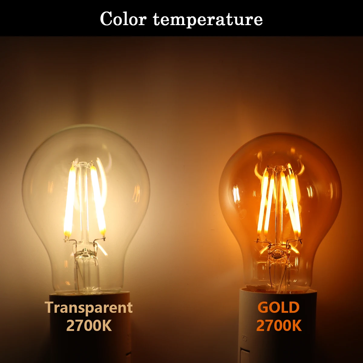 Ampoule à Filament LED Edison E14, C35, 4W, 6W, 8W, Blanc Naturel, ST64, A60, 220V, 4000K