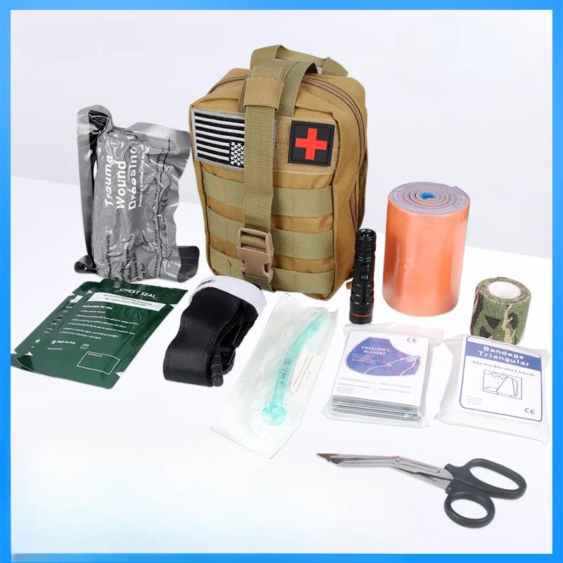 Outdoor tactical emergency rescue kit IFAK household portable individual emergency vehicle first aid kit emergency kit