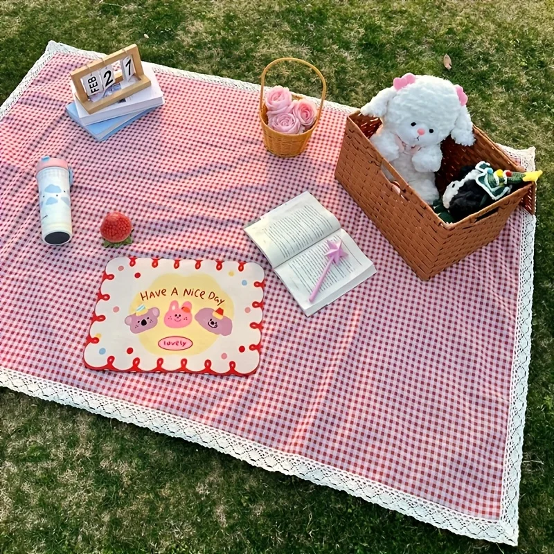 1 Stück Spitzen-Picknickdecke, geeignet für Essen im Freien, Camping, Strand, Heimdekoration und Picknickzubehör