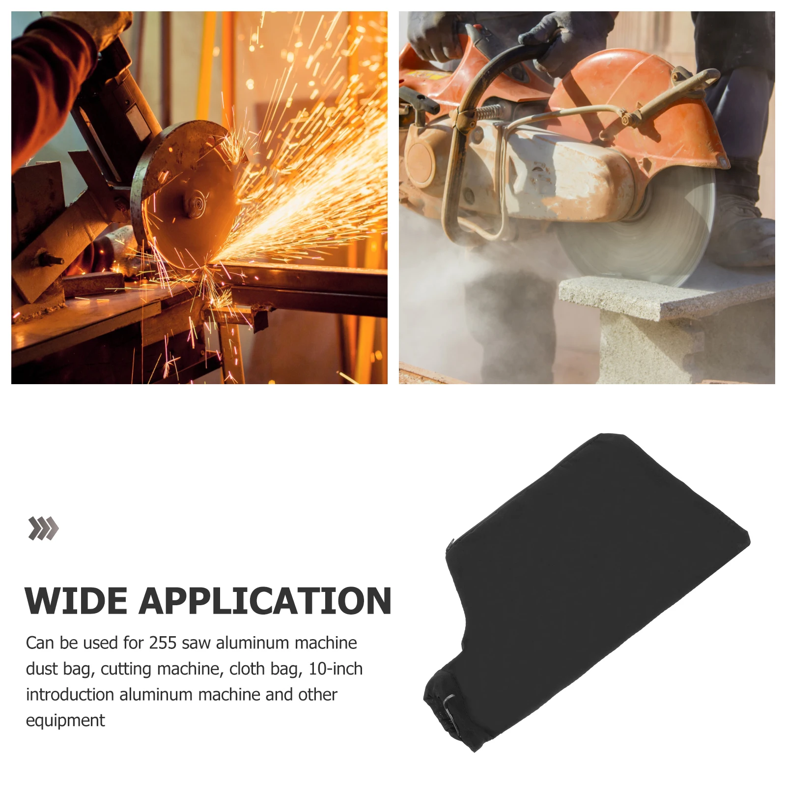 

10 Inch Miter Bag Collector For Table Saw Cutting Machine Durable Cloth Efficient Removal Tool Accessory Dust Extraction System