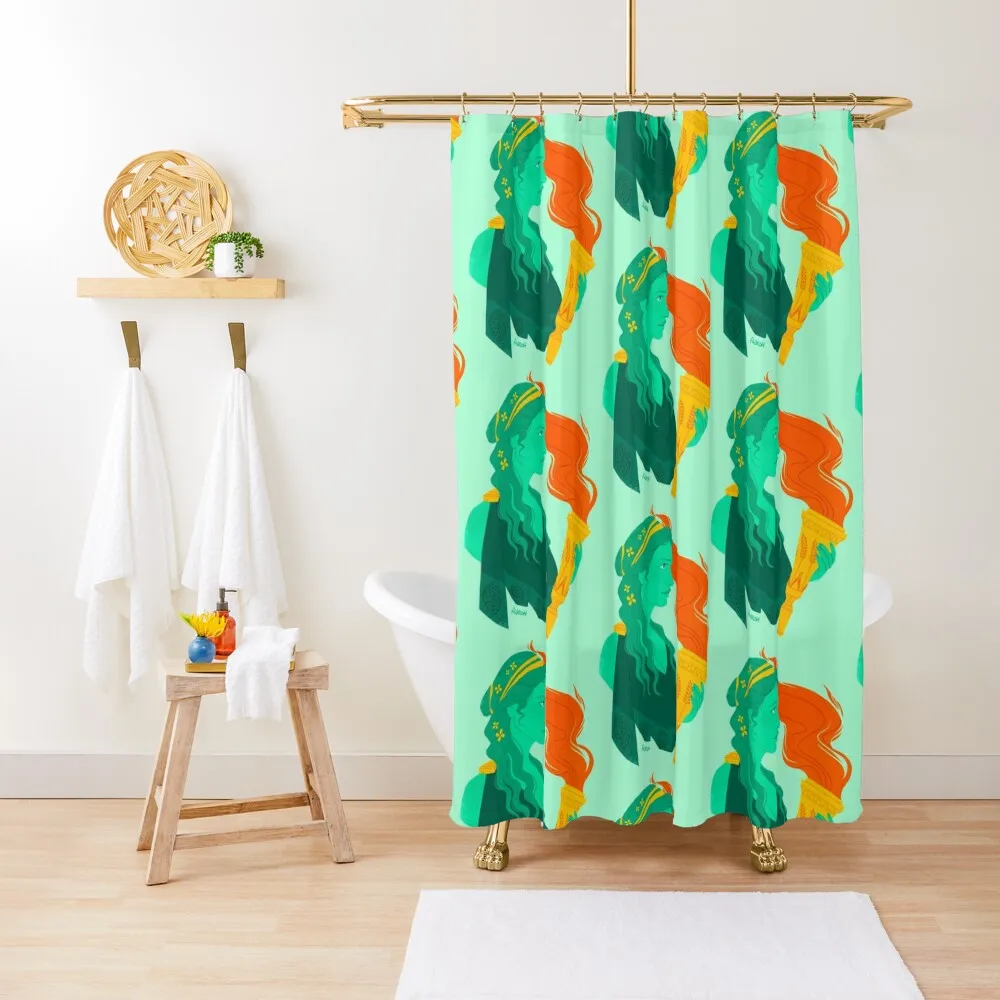 

Proserpina/Persephone Bust Shower Curtain Shower Bathroom Waterproof Shower Bathroom Decor Toilet Accessories Bathroom Curtain