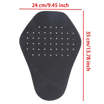 Almohadilla trasera para motocicleta y bicicleta, Protector de espalda EVA para montar, esquiar, patinaje, armadura, almohadilla protectora para columna trasera, 1 ud.