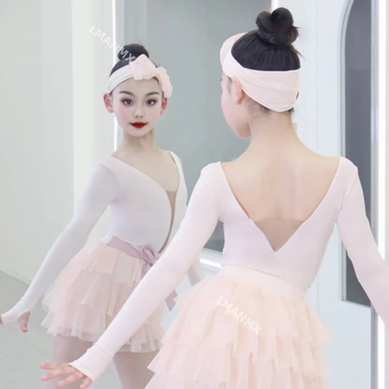 Nowa sukienka do tańca latynoamerykańskiego 2025, dziewczęca sukienka do ćwiczeń jesienno-zimowych, wysokiej jakości zestaw sukienek do występów, biała