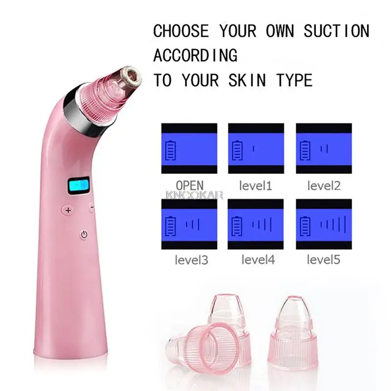 4 في 1 فراغ شفط مسام الوجه الأنف البثرة الأنظف الجلد الميت تقشير إزالة اللوازم الطبية أدوات التجميل العناية بالبشرة
