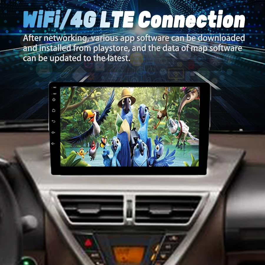 Android 14 AI Radio de coche de voz para Toyota Scion IQ 2008-2016 navegación GPS reproductor de vídeo Multimedia unidad principal estéreo CarPlay