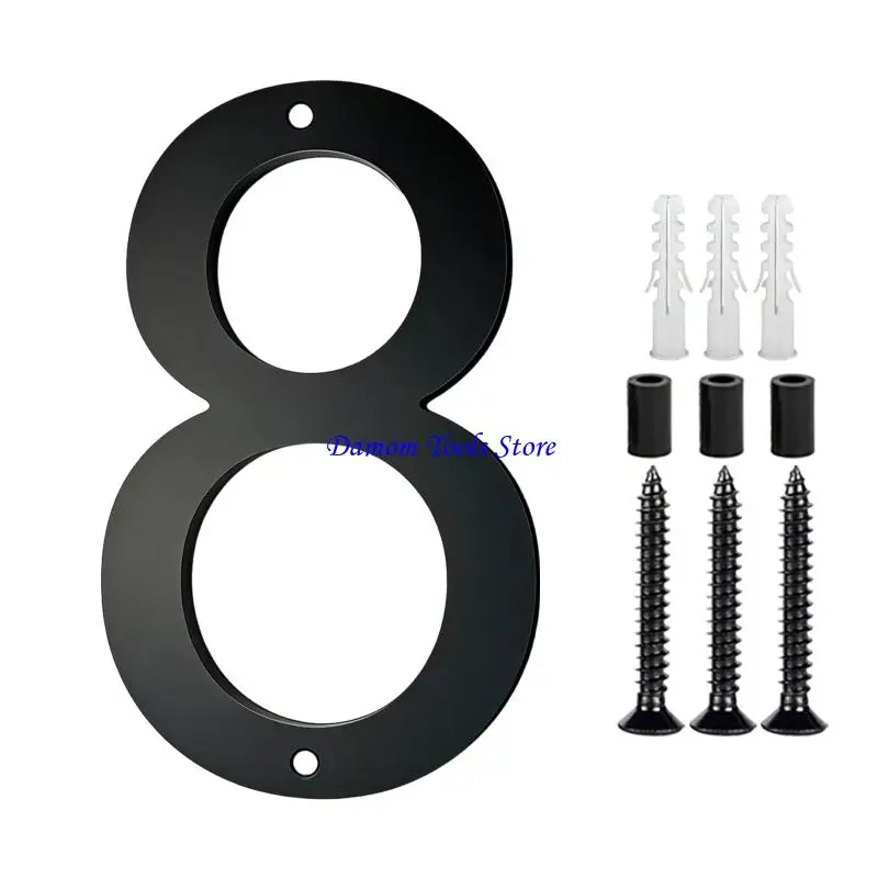 57BE Modern Door Plates Door Label Number Plate Sign with Screw For Quick Mounting