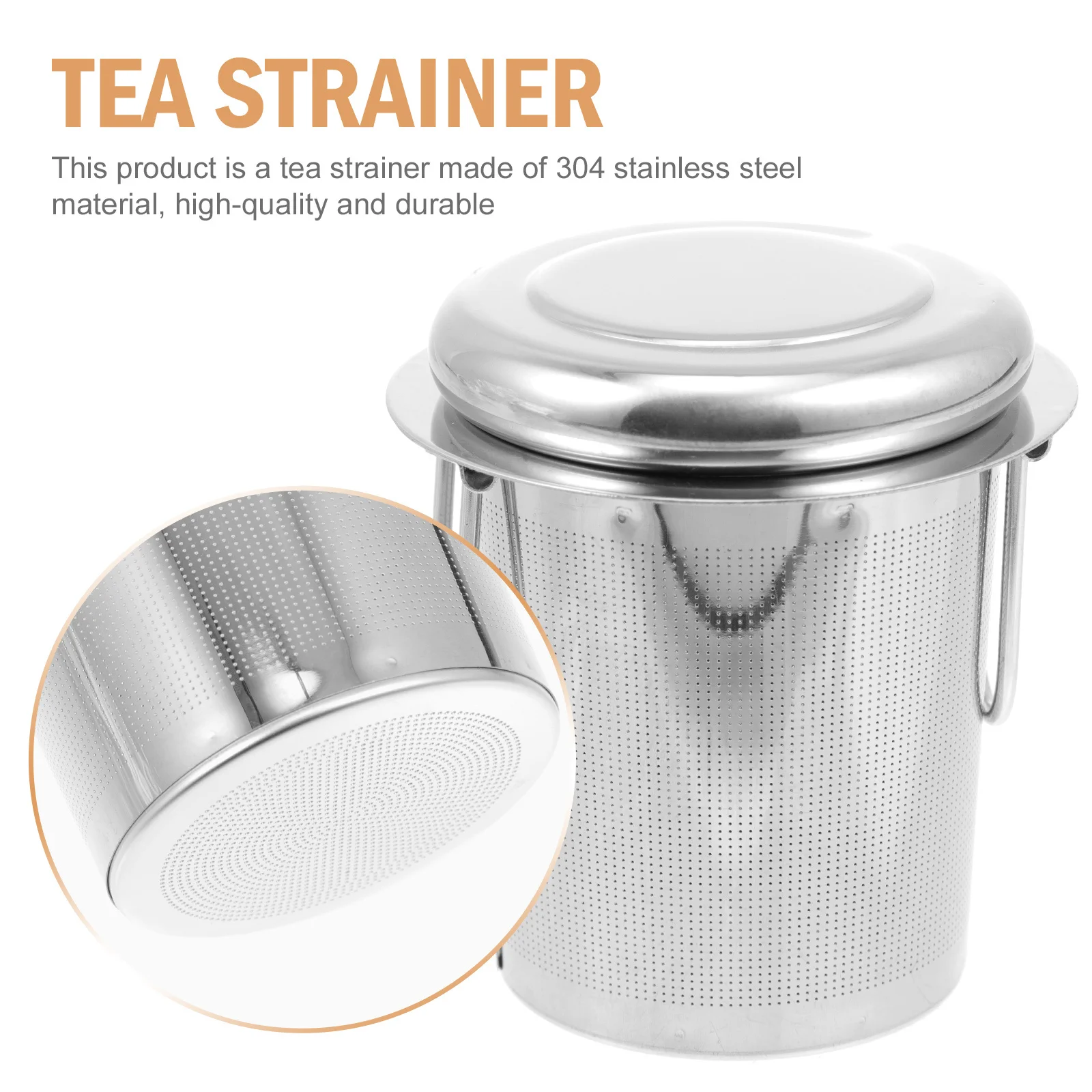 

2 set Stainless Steel Strainer Creative Folding Handle High Temperature Resistant Tea Filter Tool For Home Office Use