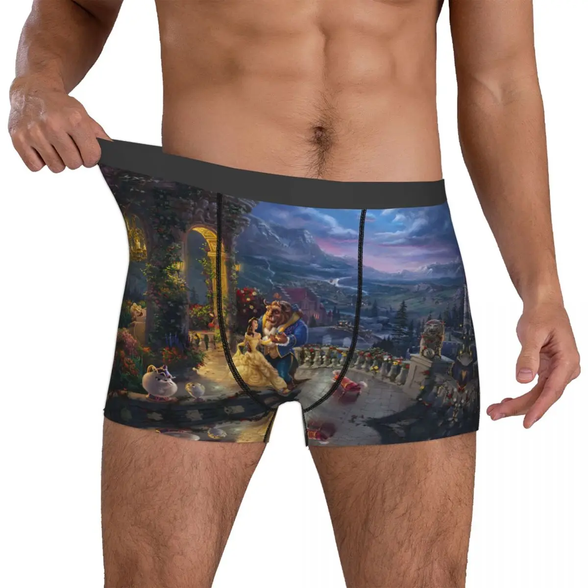 

Custom Beautyes Anime Beastes Underwear Men Stretch Belle Beast Boxer Briefs Shorts Panties Soft Underpants For Male