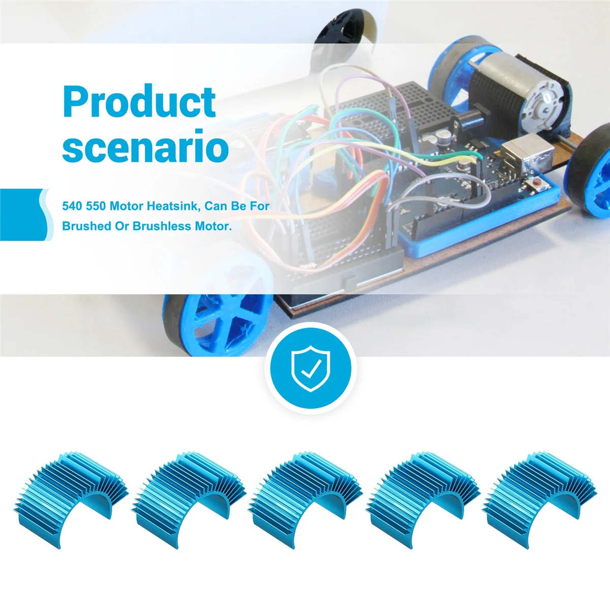 T88C 540/545/550 3650 3660 3670 محرك بالوعة الحرارة المبرد دون مروحة التبريد ل 1/10 نموذج RC سيارة قارب ، 5 قطعة