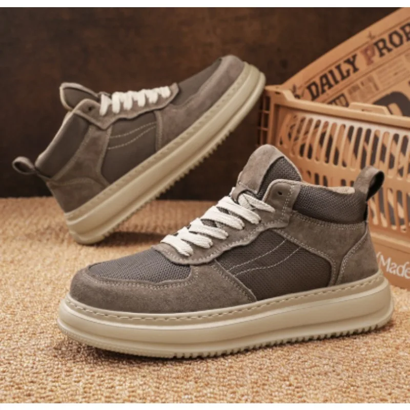 

Спортивная обувь на платформе в стиле ретро — мужской стиль — осенние туфли на толстой подошве с низким берцем — повседневные туфли на плоской подошве в стиле ленты с пряжкой