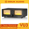 Douk Audio 양방향 앰프 스피커 스위처 박스, 듀얼 아날로그 VU 계량기, 음악 스펙트럼 디스플레이, 오디오 선택기, 리모컨 포함 1
