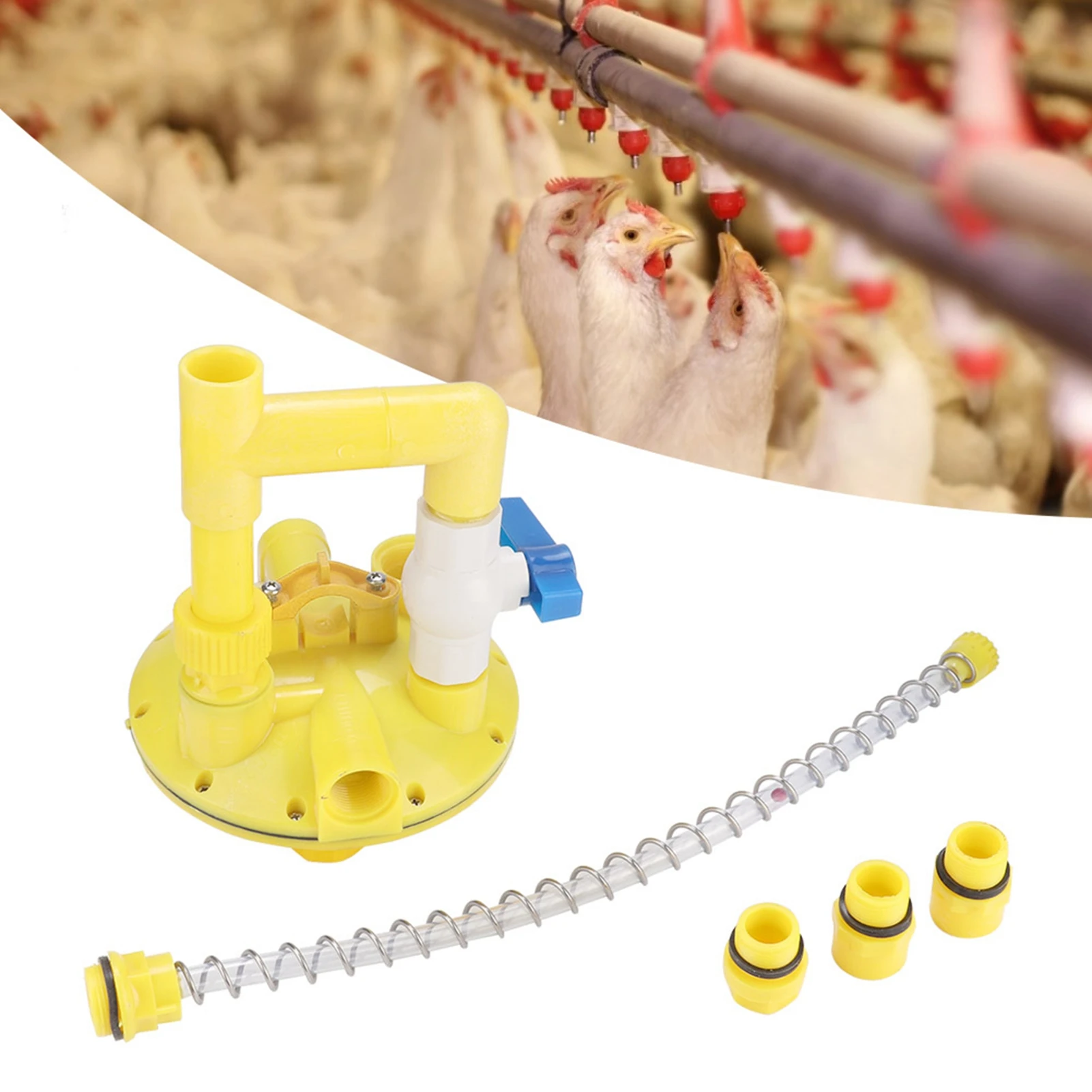 

C2 Automatic Drinker Water Line Pressure Reducer Regulator Chicken Raising Equipment Reducing Valve Waterline Accessories