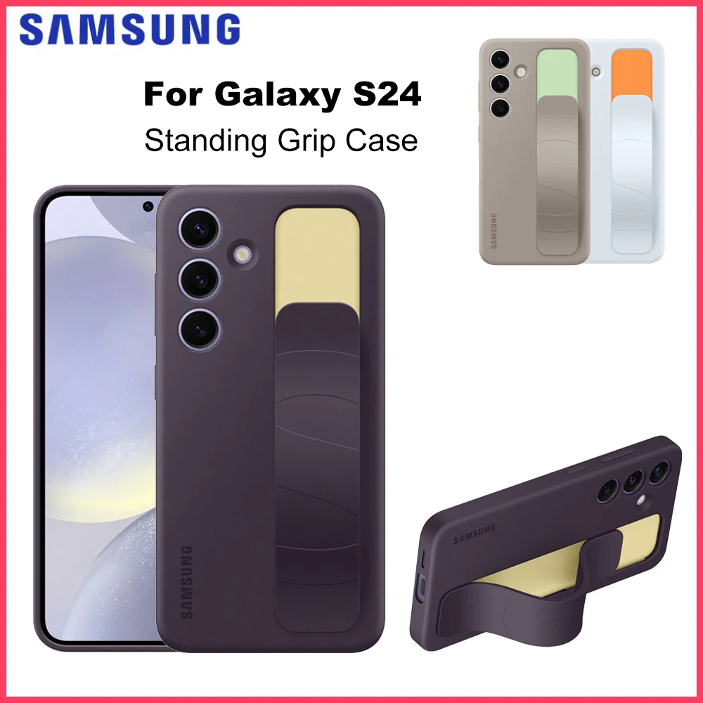 

Оригинальный чехол-подставка Samsung EF-GS921 для смартфона Galaxy S24 с держателем для пальца, тонкий дизайн