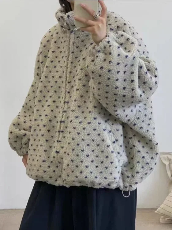 

Свободная женская куртка в стиле ретро с воротником-стойкой, антивозрастная универсальная зимняя новая дизайнерская элегантная хлопковая верхняя одежда