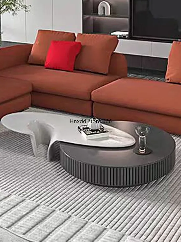 Minimalista Sala Sofá, Triangular Coffee Table Combinação