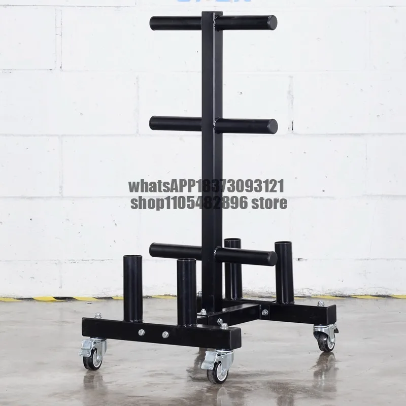 Barbell lever storage rack, squat deadlift bench press to train arm muscles, movable rack storage rack