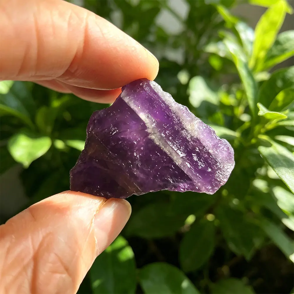 Natural Amethyst Raw Crystals Stones Purple Gemstones Quartz Crystal Rock Reiki Healing Chakra Mineral Home Decor Decorative