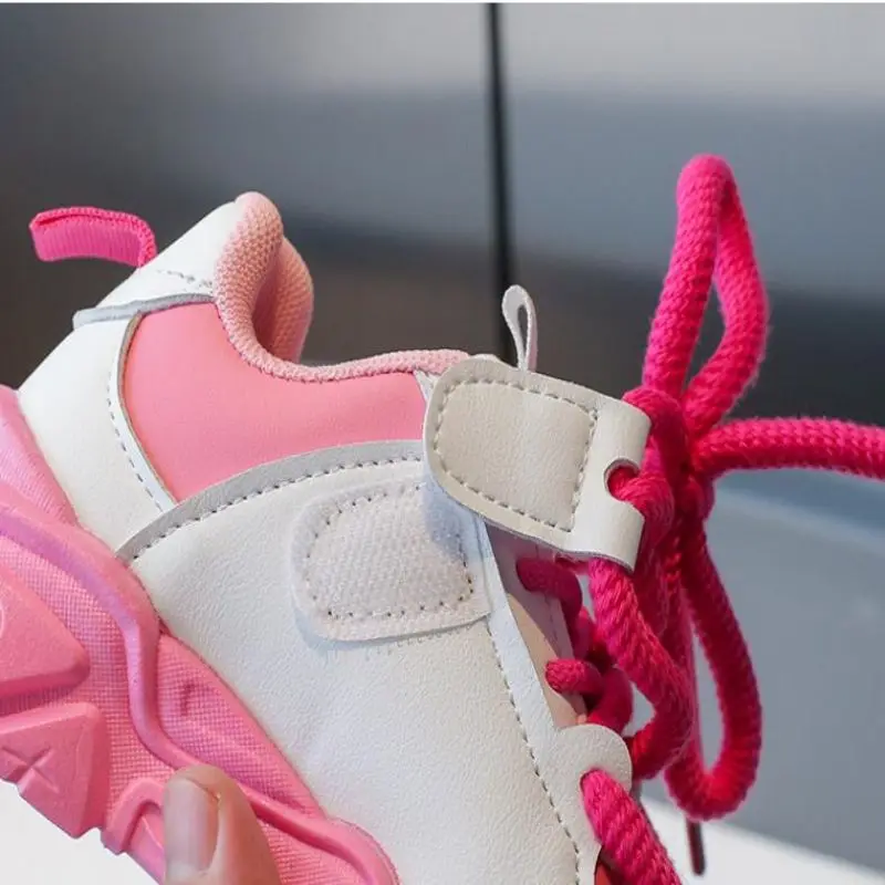 Ragazze ragazzi sport papà scarpe 2024 primavera autunno nuova moda medio grande maglia per bambini scarpe Casual traspiranti 27-37