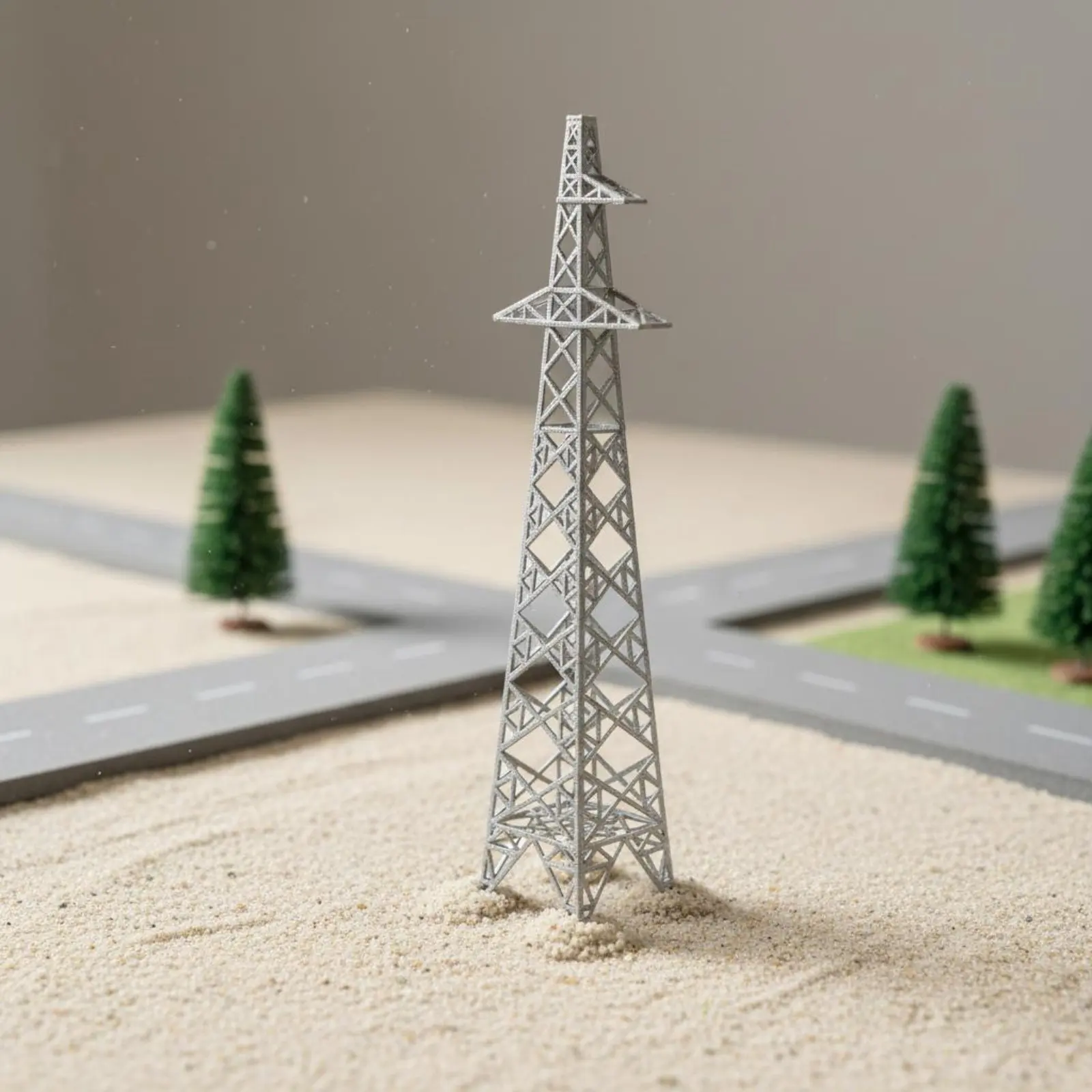 

3 Pieces Electricity Pylon Model Educational Power Pylon Model Utility Structure True to Scale Sturdy Construction for Students
