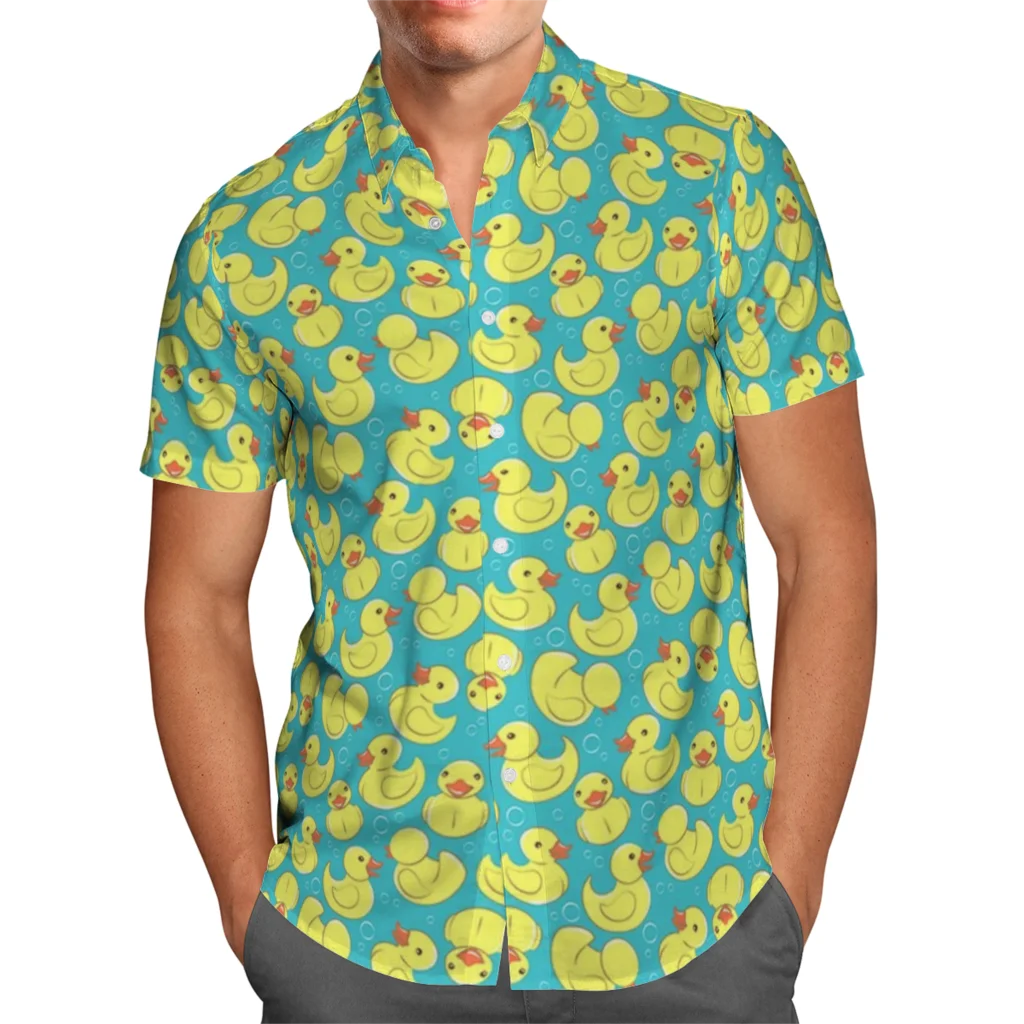 Zomer 2023 Leuke Dove Hawaiiaanse Shirts, Heren, Dames Mode Oversized Shirts, Heren Professionele Schoot