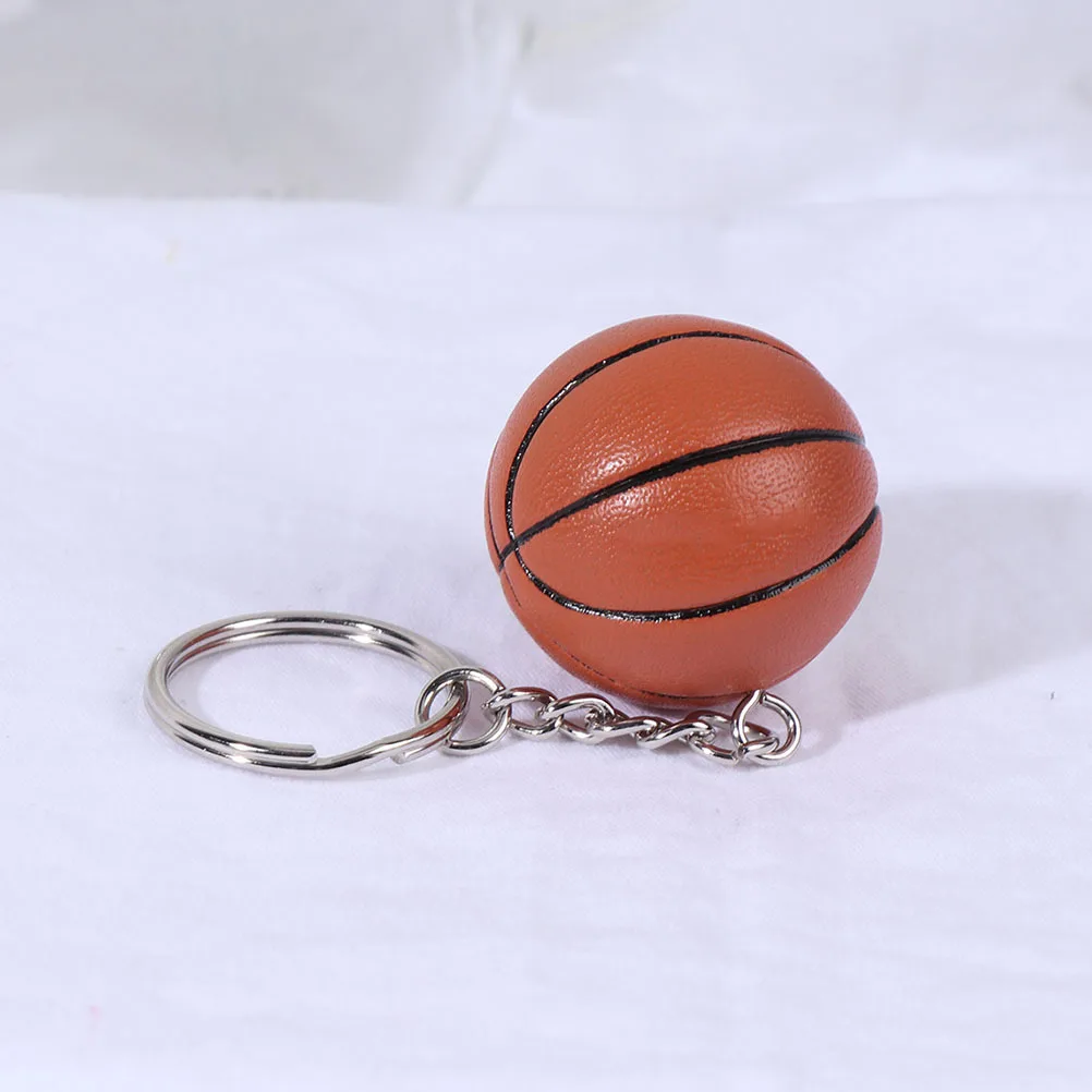 

2Pcs Mini Basketball Keychains Creative Pendant Hanging Decoration Adorable Key Ring for Keys Bags Basketball Keychain