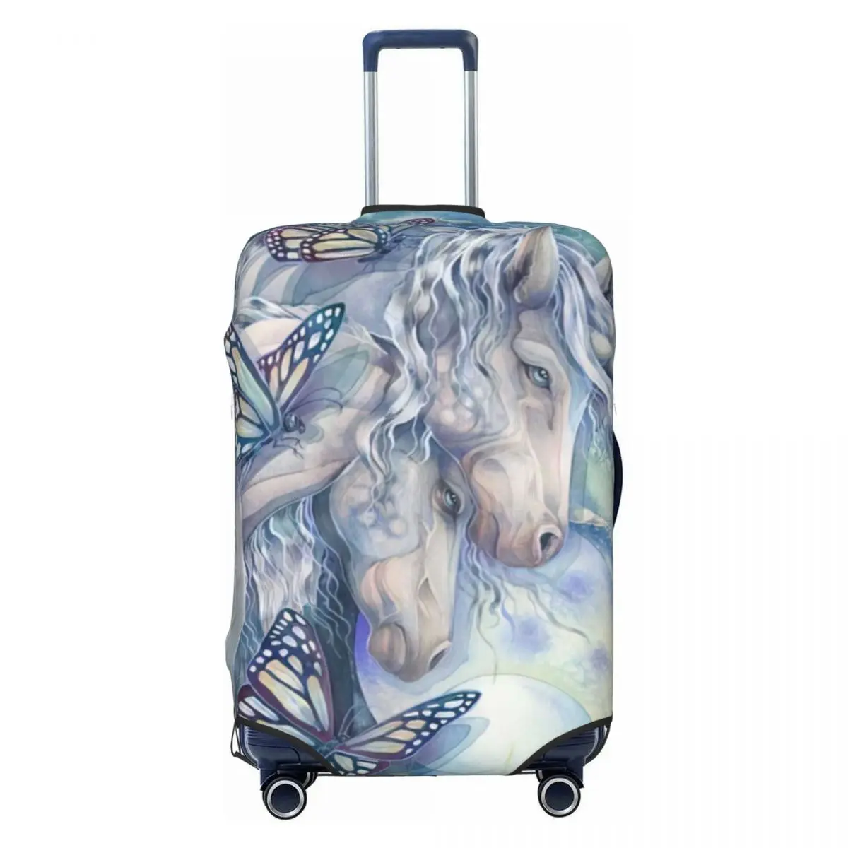 Horses Print Luggage Protective Dust Covers Elastic Waterproof 18-32inch Suitcase Cover Travel Accessories