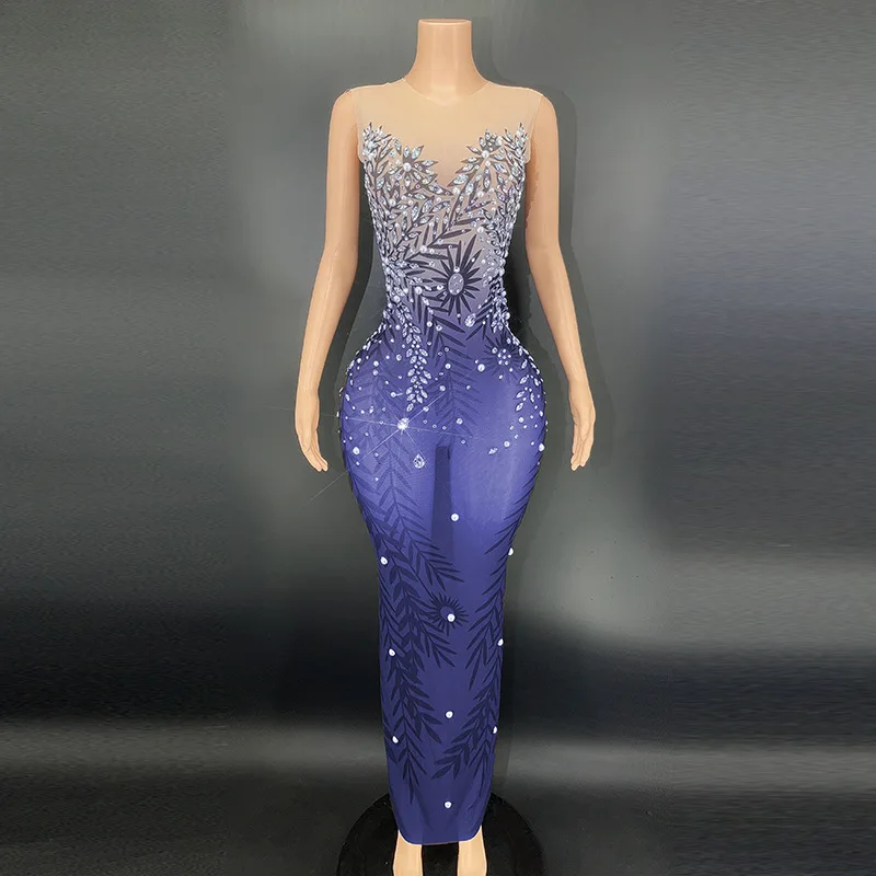 Rhinestones ชุดราตรีหรูหรายาวชุดนางเงือก Vestidos De Noche Elegant De Rujo Vestido Piedras Brillantes Hochzeitskleid Damen