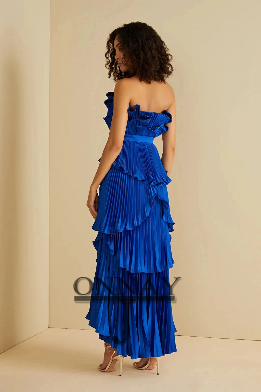 Vestidos De graduación personalizados Srylish altos y bajos para mujer, vestido De noche plisado De Gala árabe saudita a medida para desfile, Vestidos De Fiesta